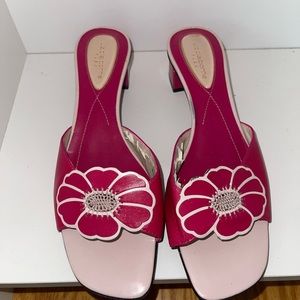 Vintage 90’s Y2K Pink Floral Liz Claiborne Chunky Heel